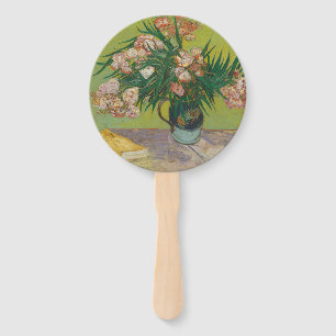 Vincent Van Gogh Oleander flower painting Hand Fan