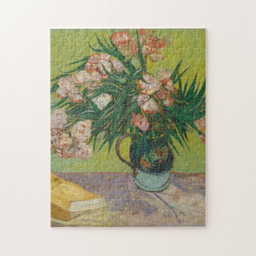 vincent van gogh oleander flower painting jigsaw puzzle