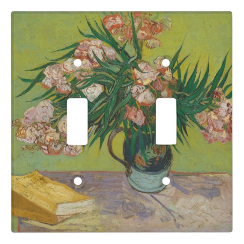 vincent van gogh oleander flower painting light switch cover