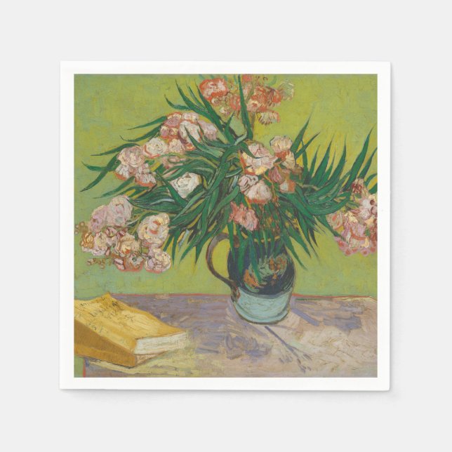 Vincent Van Gogh Oleander flower painting Napkins (Front)