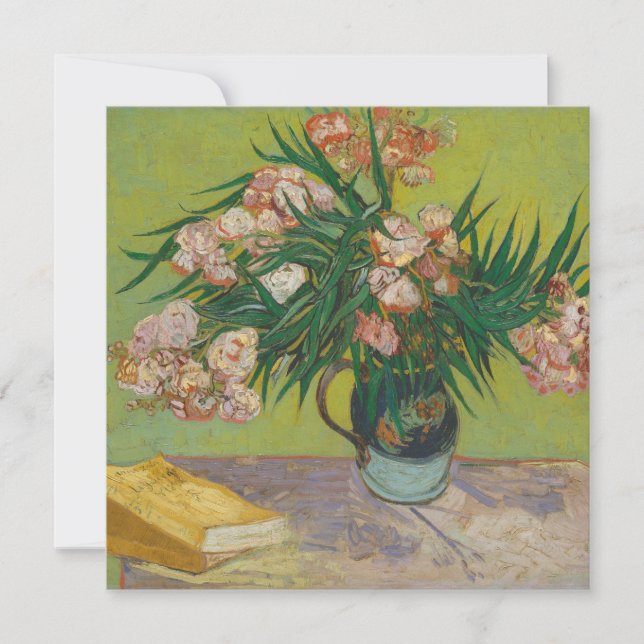 Vincent Van Gogh Oleander flower painting Note Card (Front)