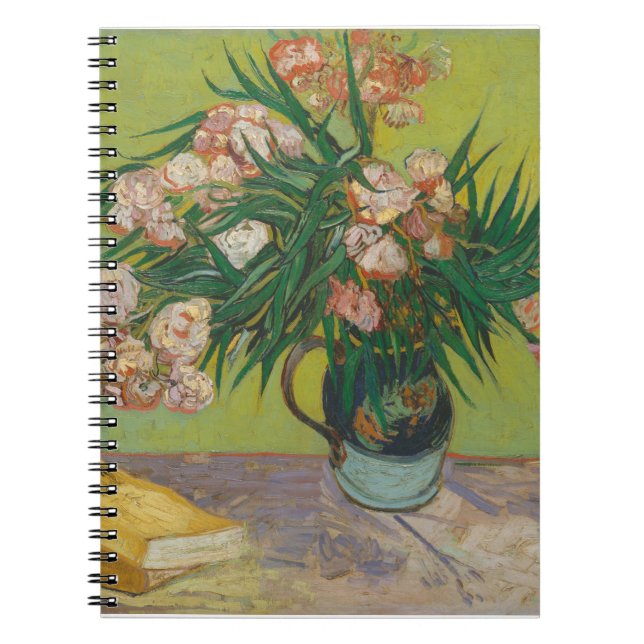 Vincent Van Gogh Oleander flower painting Notebook (Front)