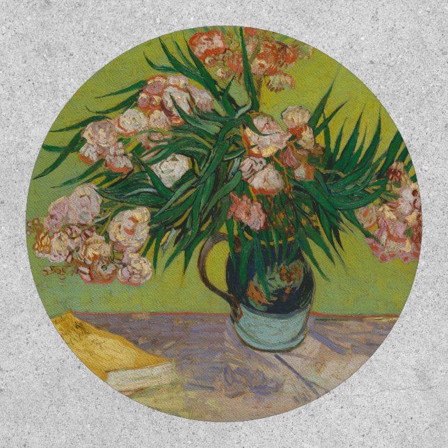 Vincent Van Gogh Oleander flower painting Patch (Front)
