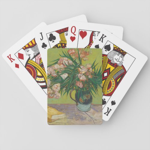 vincent van gogh oleander flower painting playing cards