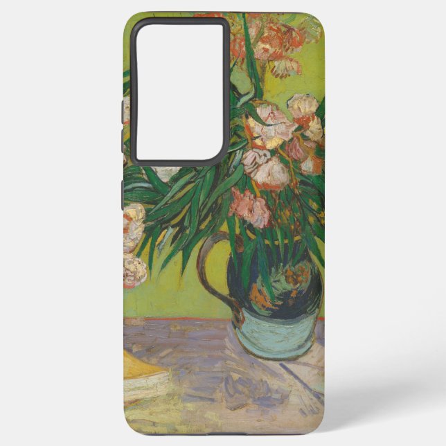 Vincent Van Gogh Oleander flower painting Samsung Galaxy Case (Back)