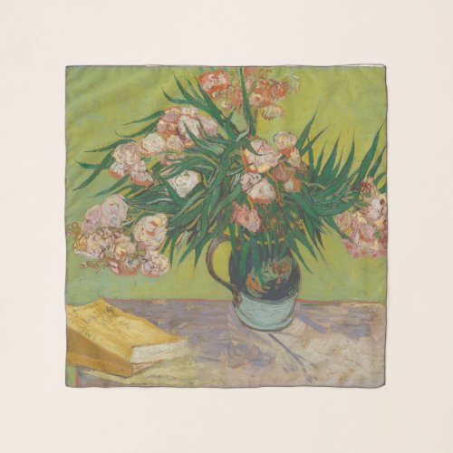vincent van gogh oleander flower painting scarf