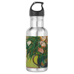 Vincent Van Gogh Oleander flower painting Stainless Steel Water Bottle