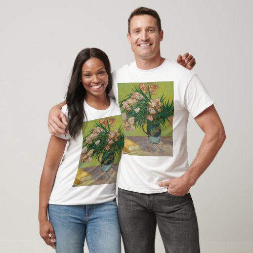 vincent van gogh oleander flower painting T_Shirt