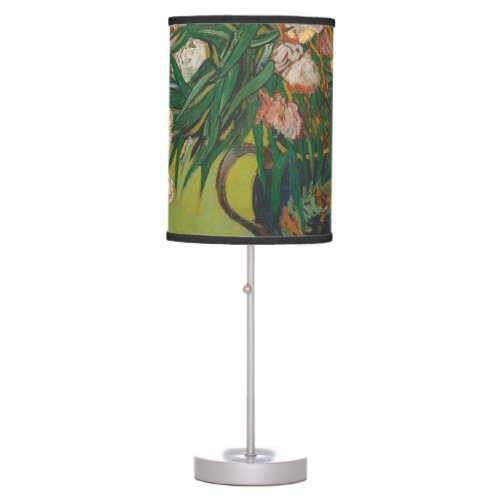 vincent van gogh oleander flower painting table lamp