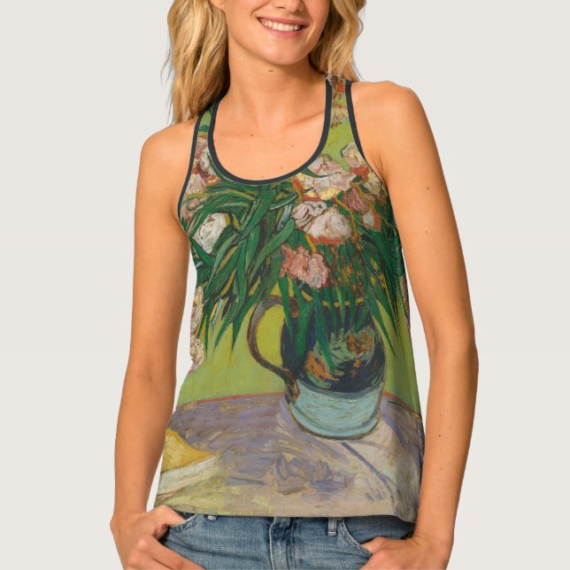 Vincent Van Gogh Oleander flower painting Tank Top (Front)