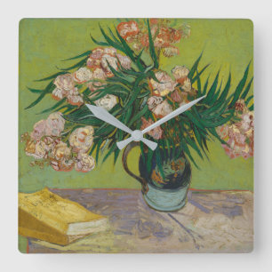Vincent Van Gogh Oleanders Square Wall Clock