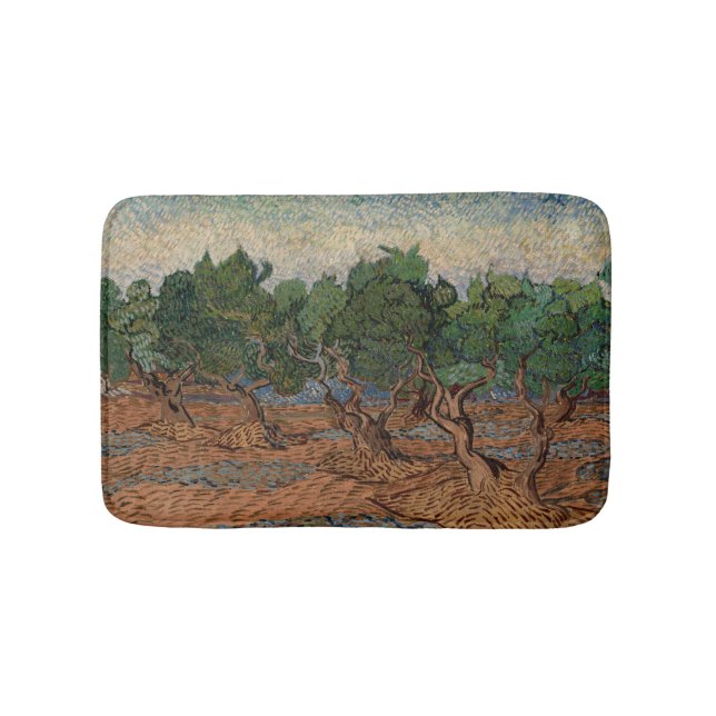 Vincent van Gogh - Olive Grove Bath Mat (Front)