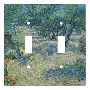 Vincent van Gogh - Olive Grove: Bright Blue Sky Light Switch Cover