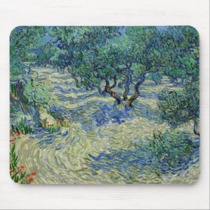 Vincent van Gogh - Olive Grove: Bright Blue Sky Mouse Pad