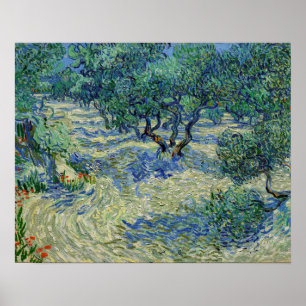 Vincent van Gogh - Olive Grove: Bright Blue Sky Poster