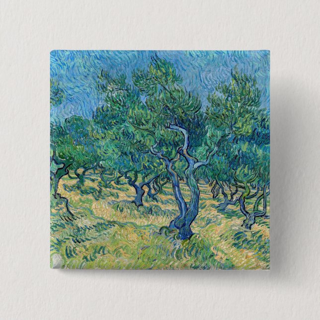 Vincent van Gogh - Olive Grove Button (Front)