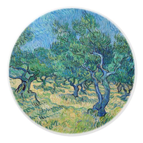 Vincent van Gogh _ Olive Grove Ceramic Knob