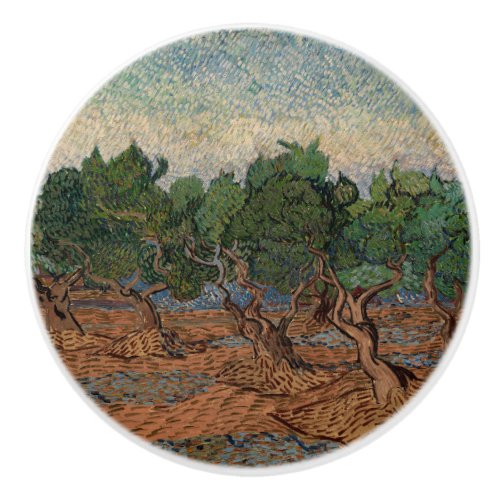 Vincent van Gogh _ Olive Grove Ceramic Knob