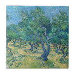 Vincent van Gogh - Olive Grove Ceramic Tile<br><div class="desc">Olive Grove - Vincent van Gogh,  1889,  Saint-Remy</div>