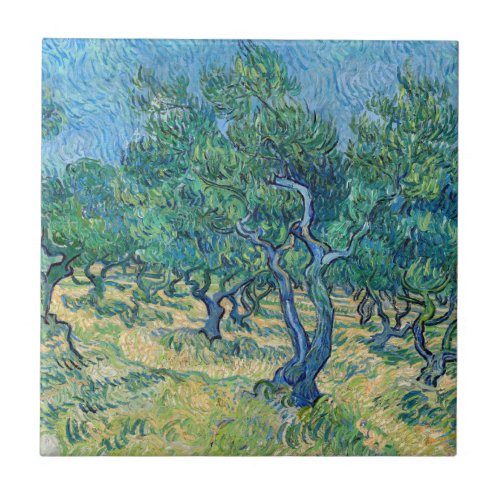 Vincent van Gogh _ Olive Grove Ceramic Tile