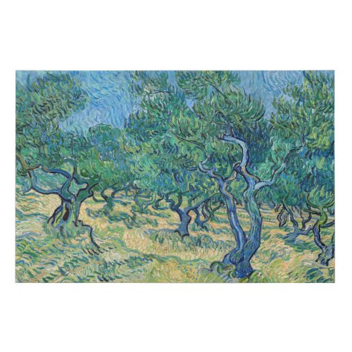 Vincent van Gogh _ Olive Grove Faux Canvas Print