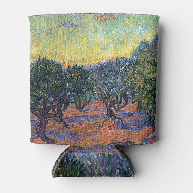 Vincent Van Gogh Olive Grove Impressionism Art Can Cooler (Front)