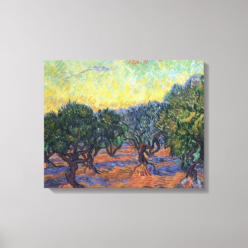 Vincent Van Gogh Olive Grove Impressionism Art Canvas Print