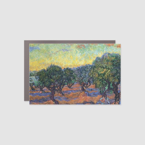 Vincent Van Gogh Olive Grove Impressionism Art Car Magnet