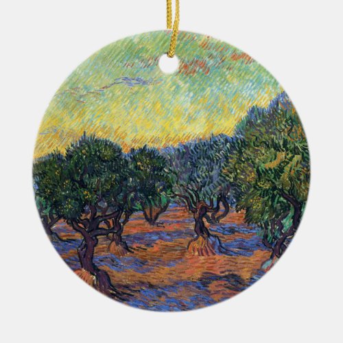 Vincent Van Gogh Olive Grove Impressionism Art Ceramic Ornament