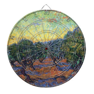 Vincent Van Gogh Olive Grove Impressionism Art Dart Board