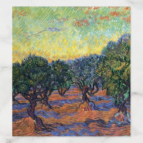 Vincent Van Gogh Olive Grove Impressionism Art Envelope Liner