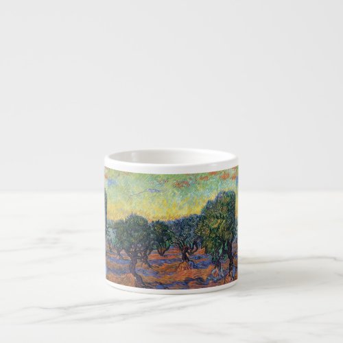 Vincent Van Gogh Olive Grove Impressionism Art Espresso Cup