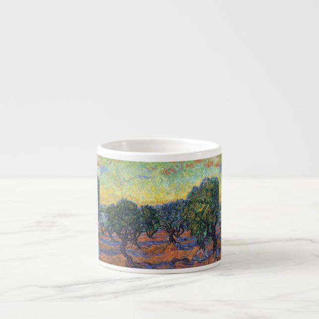 Vincent Van Gogh Olive Grove Impressionism Art Espresso Cup (Front)