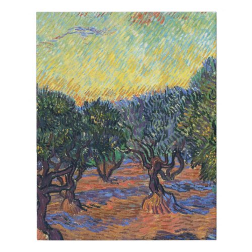 Vincent Van Gogh Olive Grove Impressionism Art Faux Canvas Print