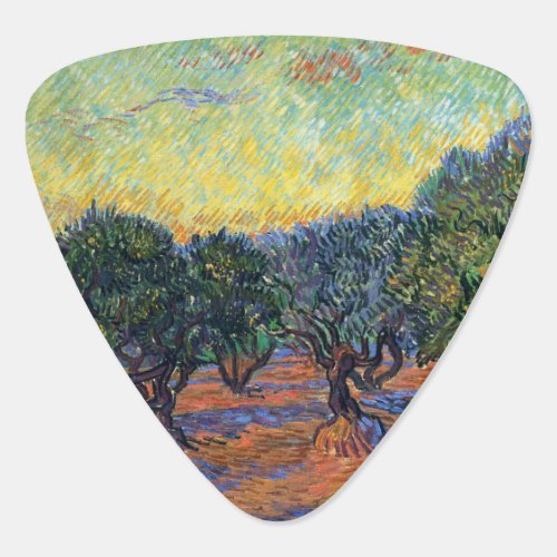 Vincent Van Gogh Olive Grove Impressionism Art Guitar Pick