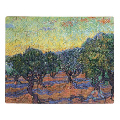 Vincent Van Gogh Olive Grove Impressionism Art Jigsaw Puzzle