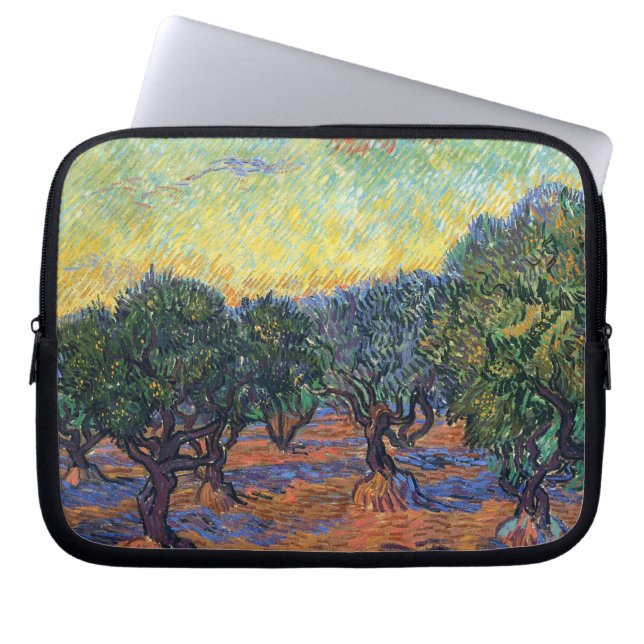 Vincent Van Gogh Olive Grove Impressionism Art Laptop Sleeve (Front)