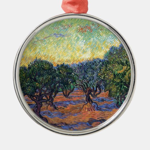 Vincent Van Gogh Olive Grove Impressionism Art Metal Ornament