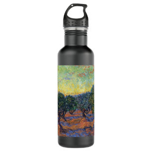 Vincent Van Gogh Olive Grove Impressionism Art Stainless Steel Water Bottle