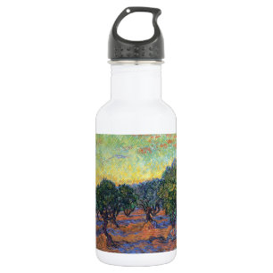 Vincent Van Gogh Olive Grove Impressionism Art Stainless Steel Water Bottle