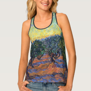 Vincent Van Gogh Olive Grove Impressionism Art Tank Top