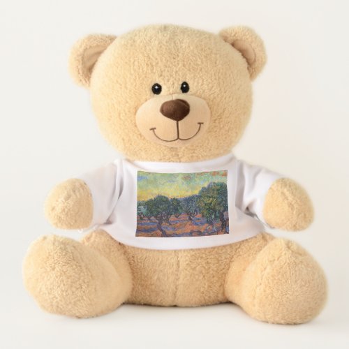 Vincent Van Gogh Olive Grove Impressionism Art Teddy Bear