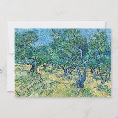 Vincent van Gogh _ Olive Grove Invitation