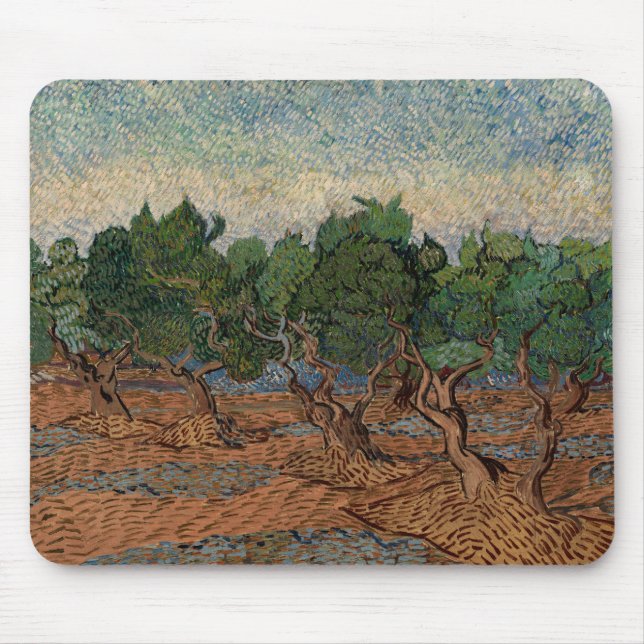 Vincent van Gogh - Olive Grove Mouse Pad (Front)