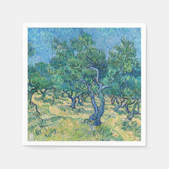 Vincent van Gogh - Olive Grove Napkins (Front)