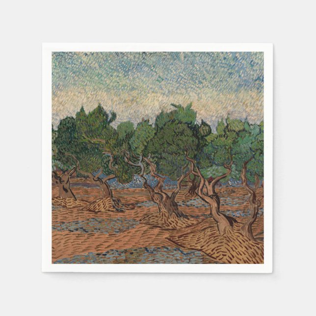Vincent van Gogh - Olive Grove Napkins (Front)