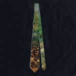 Vincent van Gogh - Olive Grove Neck Tie<br><div class="desc">Olive Grove (1889) by Vincent van Gogh is a vintage Post Impressionism fine art landscape nature agricultural painting. An orchard of olive trees ready for harvest time. This is one of several studies of the olive trees that van Gogh painted while at the asylum. A farming and agriculture scene on...</div>