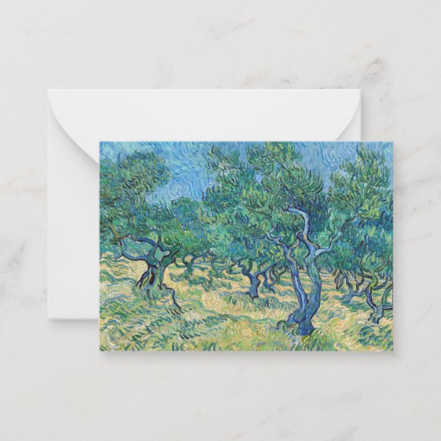 Vincent van Gogh - Olive Grove Note Card (Front)