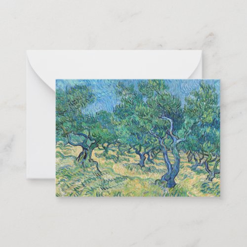 Vincent van Gogh _ Olive Grove Note Card
