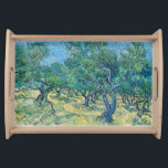 Vincent van Gogh - Olive Grove Serving Tray<br><div class="desc">Olive Grove - Vincent van Gogh,  1889,  Saint-Remy</div>